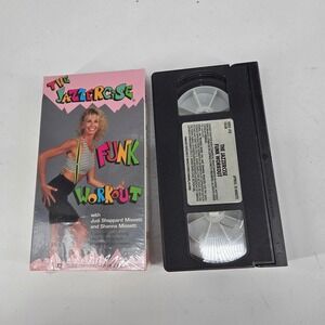 The Jazzercise Funk Workout VHS 1991 Judi Sheppard Missett Shanna Missett Retro